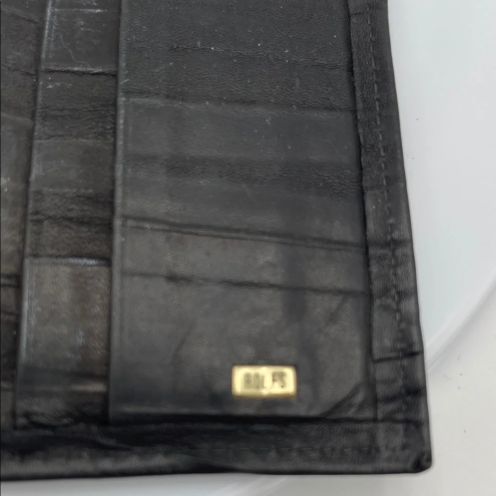 Rolfs Classic Black Leather Card Holder